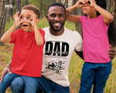 Personalised Dad T-shirt Custom Name Father's Day Matching Dad Son Tee